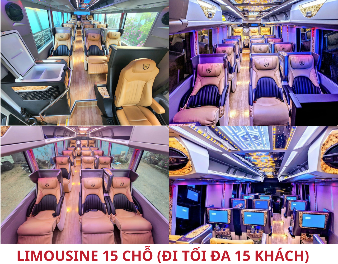 Rent a 15-seat Limousine (maximum 15 passengers)