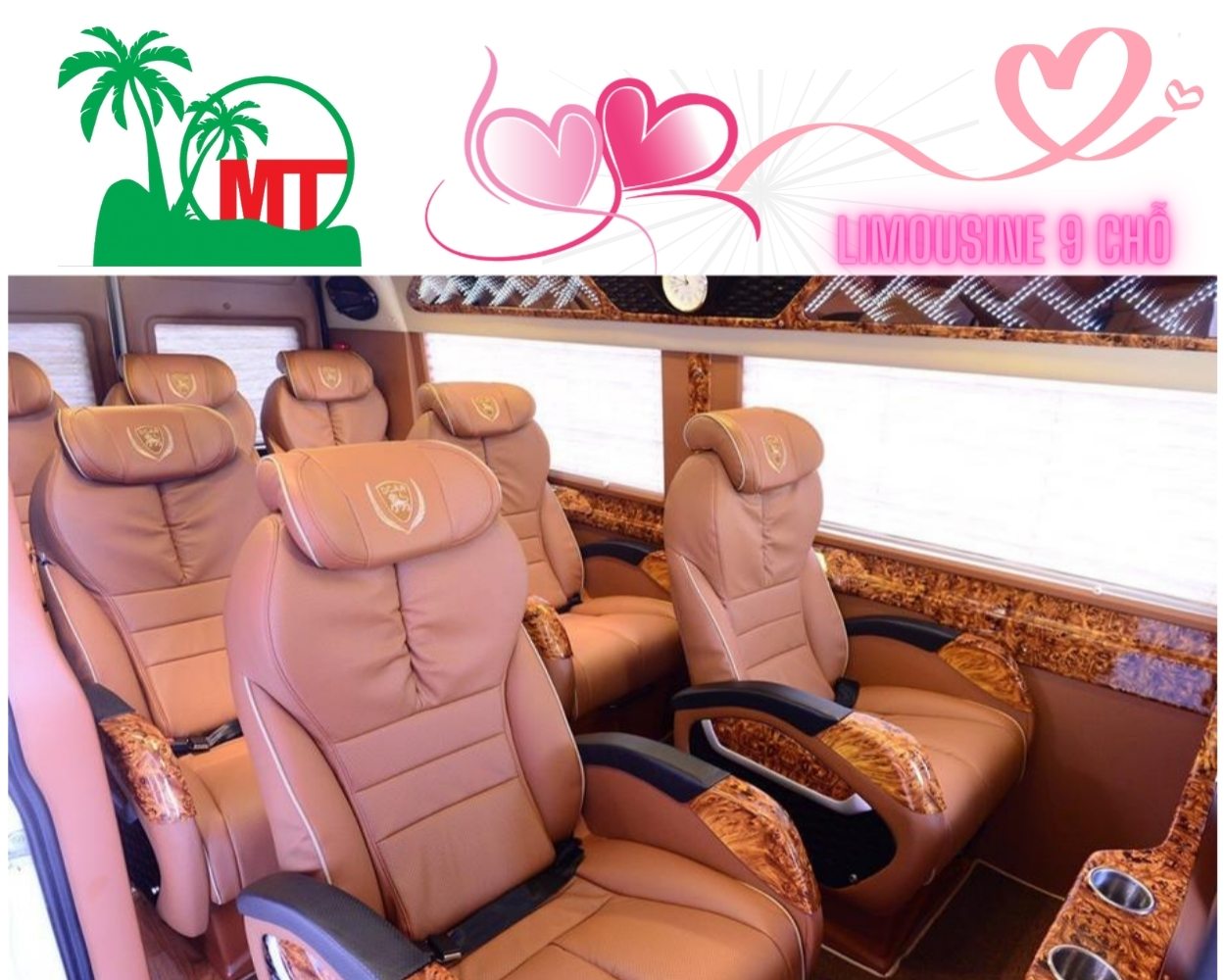 Limousine 9-seater rental price list for wedding contracts
