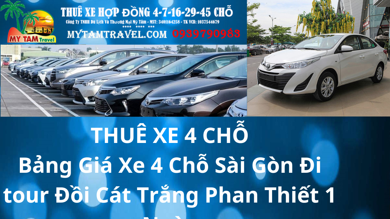 4-Seater Car Price List in Saigon for Phan Thiet White Sand Dunes Tour 1 Day