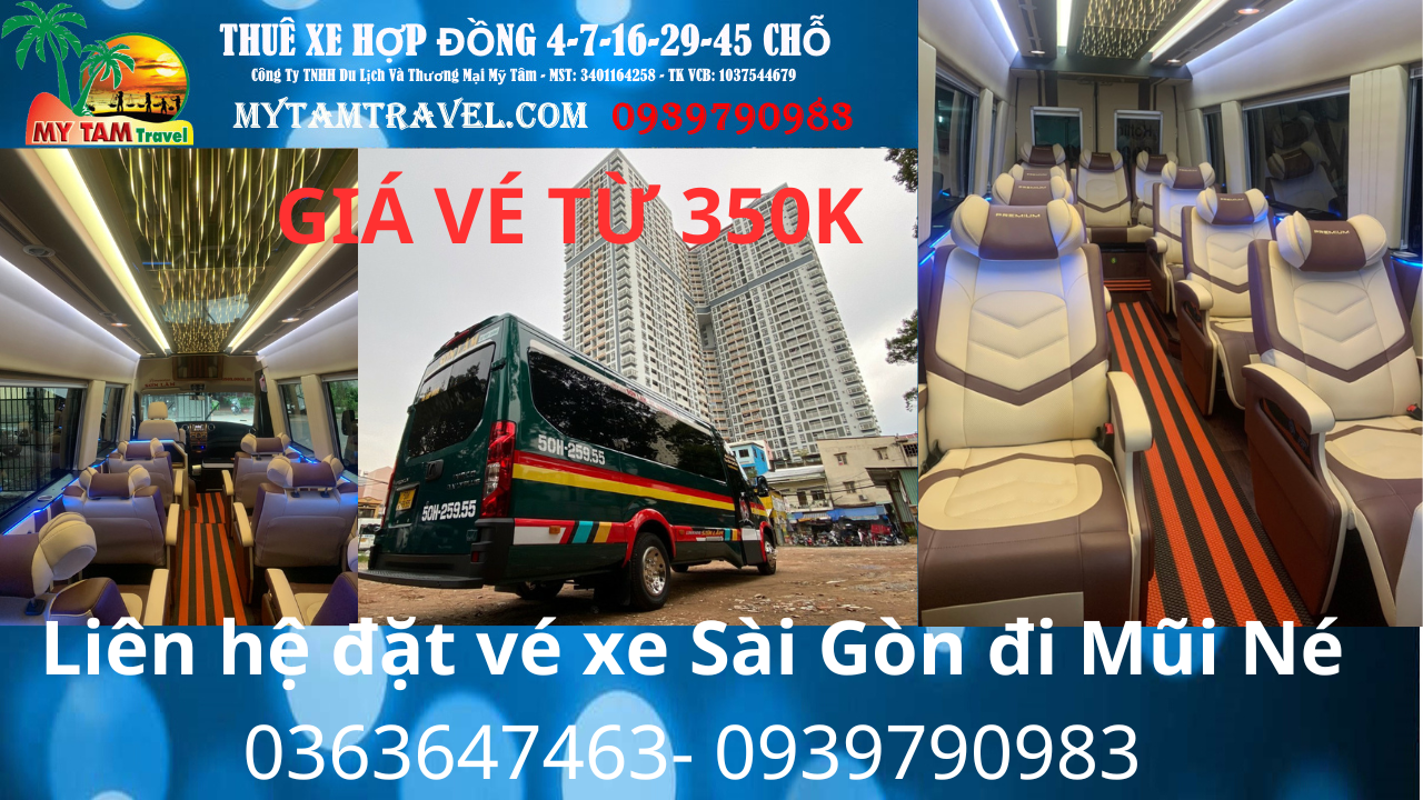 Contact to book bus tickets from Saigon to Mui Ne