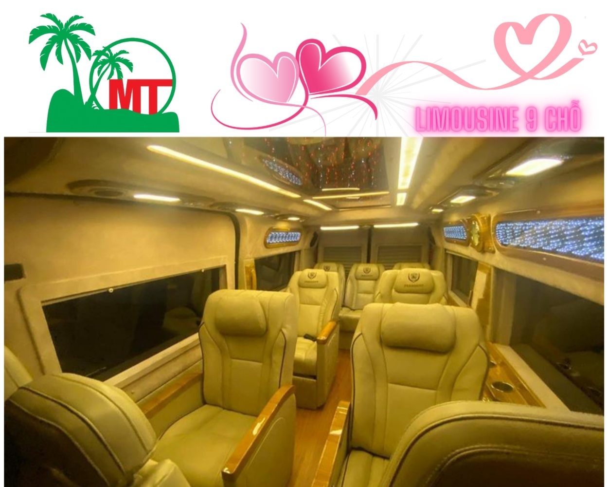 9-seat Limousine Car Rental Price List with Contract to Interprovince