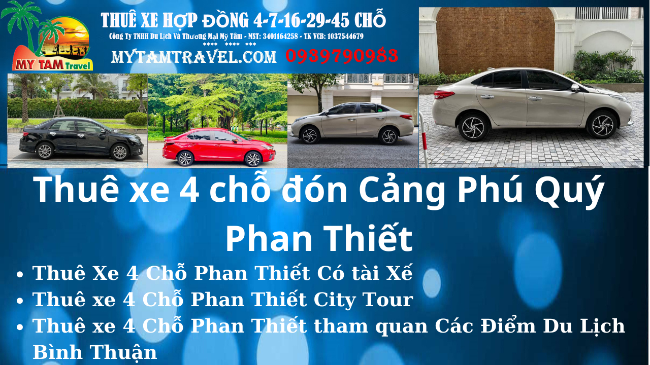 Thuê xe 4 chỗ đón Cảng Phú Quý Phan Thiết