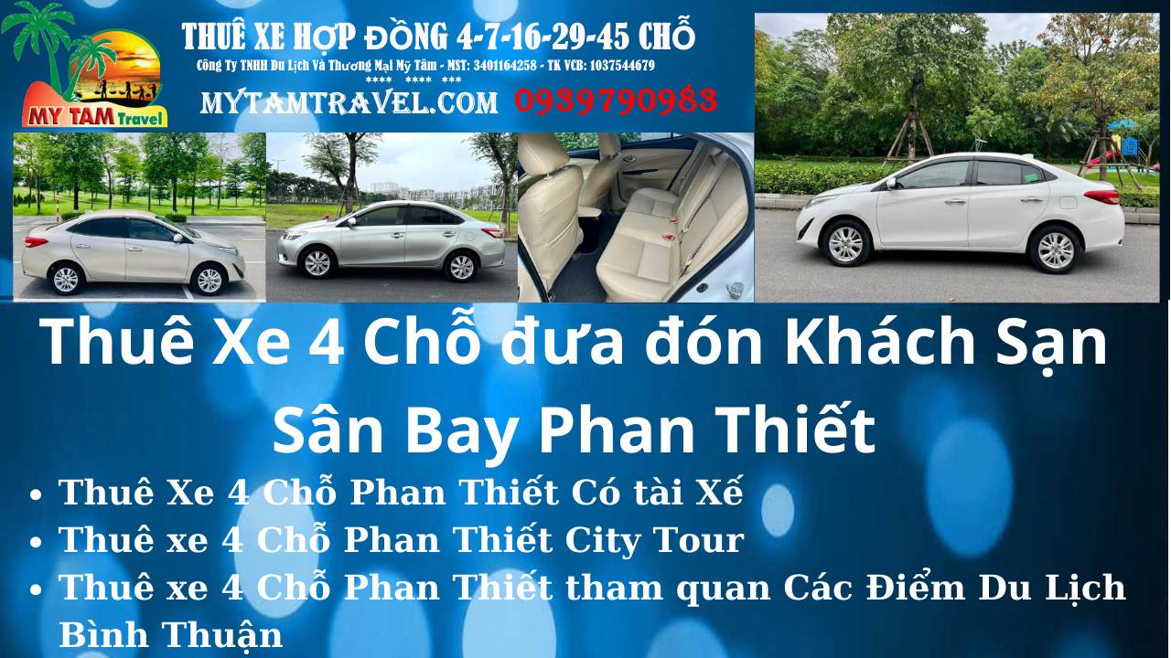 Thuê Xe 4 Chỗ đưa đón Khách Sạn Sân Bay Phan Thiết