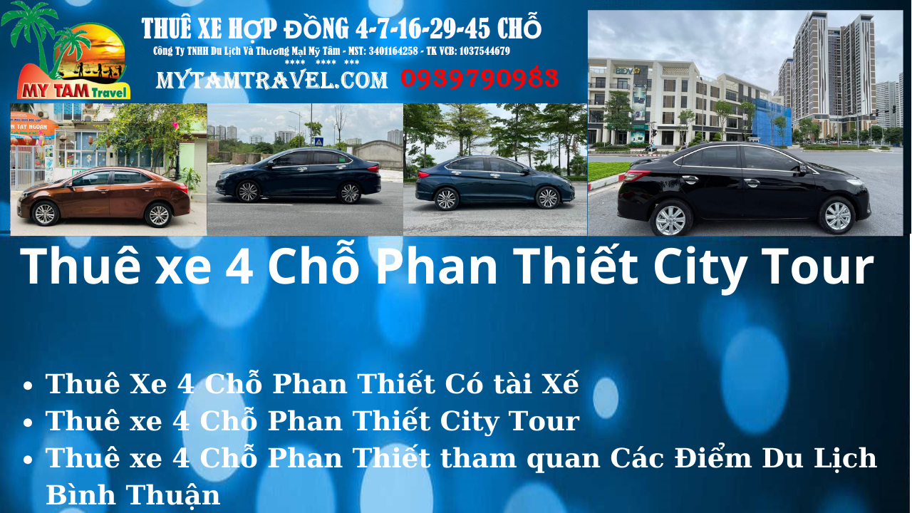 4 Seater Car Rental in Phan Thiet City Tour