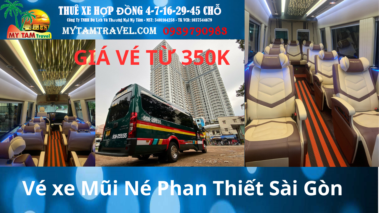 Vé xe Mũi Né Phan Thiết Sài Gòn