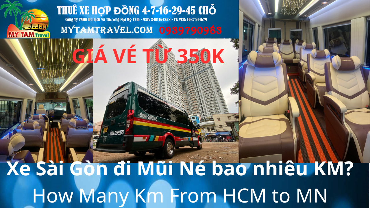 How many kilometers from Saigon to Mui Ne